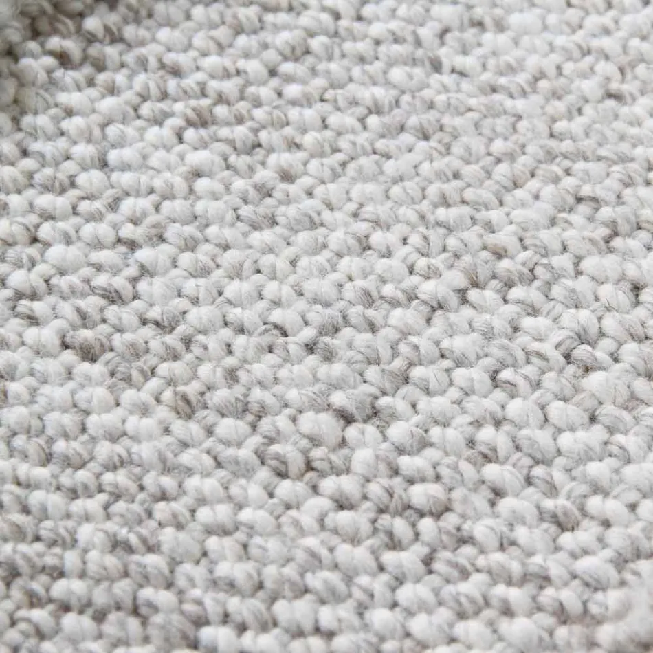 Covor de lână mare și crem cu design modern și crem - Jacqueline Viadurini