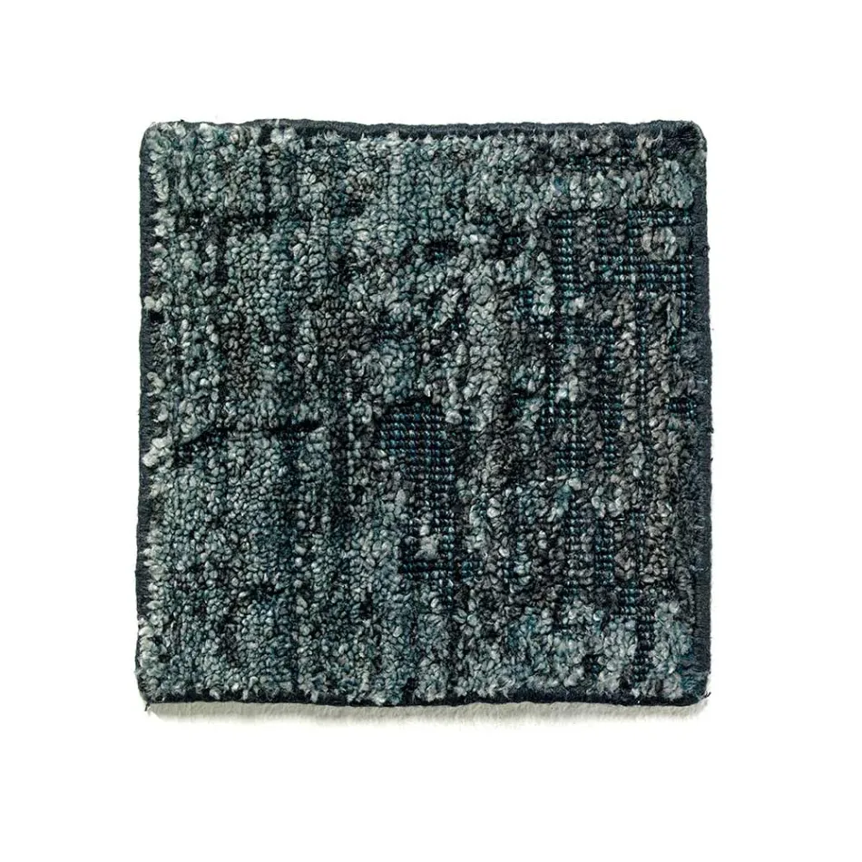 Covor de sufragerie modern înnodat manual din mătase și bumbac de bambus - Buba Viadurini