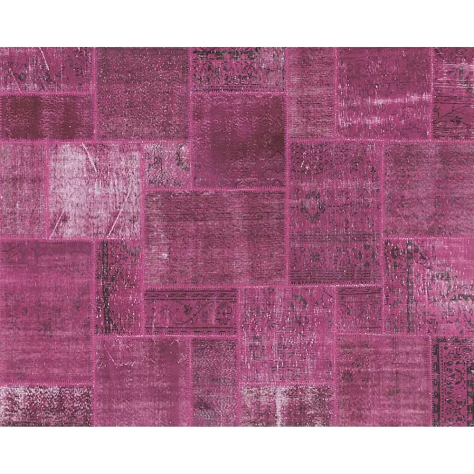 Covor artizanal pentru camera de zi în mozaic, înnodat manual în Türkiye - Raimund Viadurini