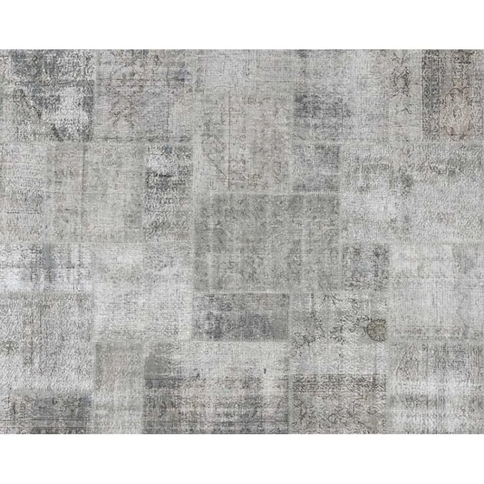 Covor artizanal pentru camera de zi în mozaic, înnodat manual în Türkiye - Raimund Viadurini