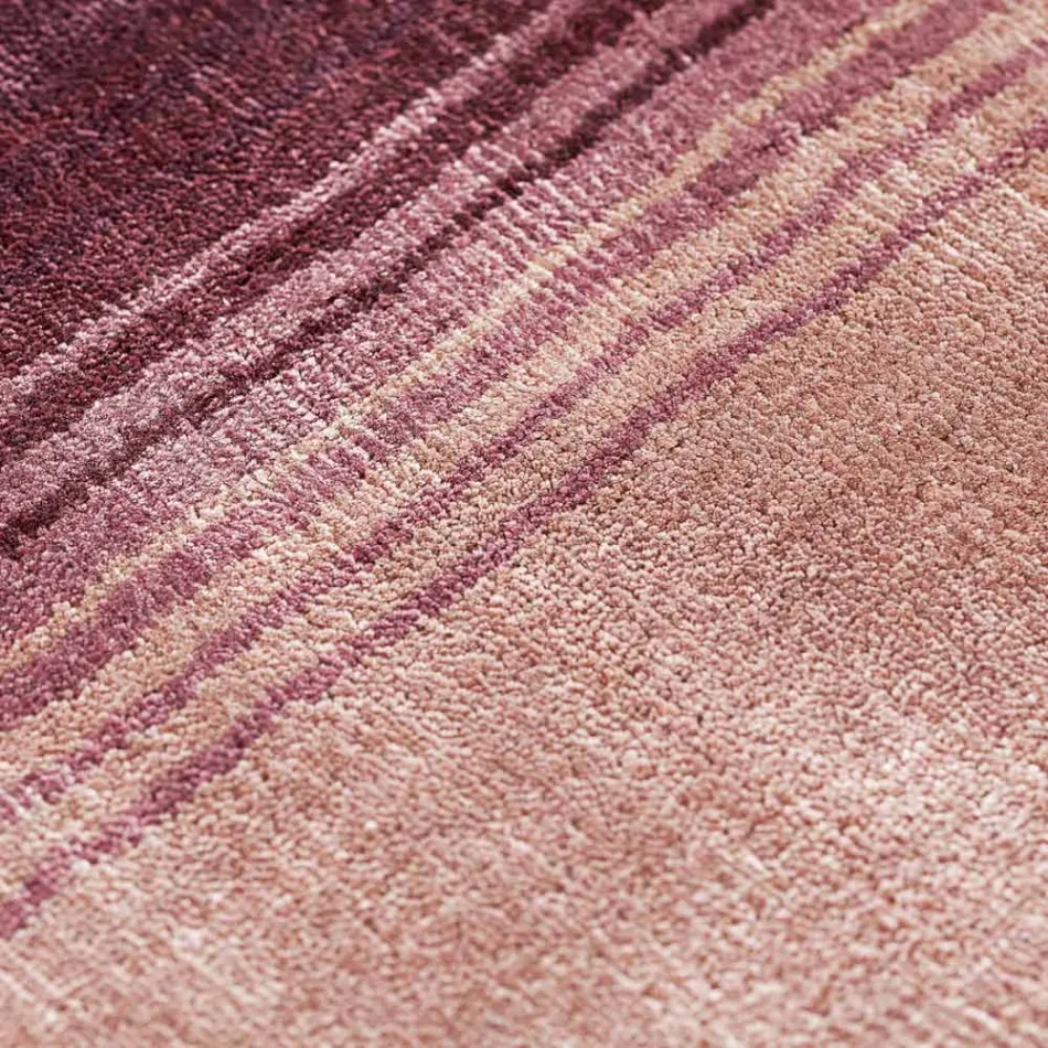 Covor de sufragerie realizat manual din viscoza de inalta calitate impletita in India - Bonnet Viadurini