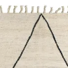 Covor de sufragerie din lana si bumbac cu design geometric modern - Metria Viadurini