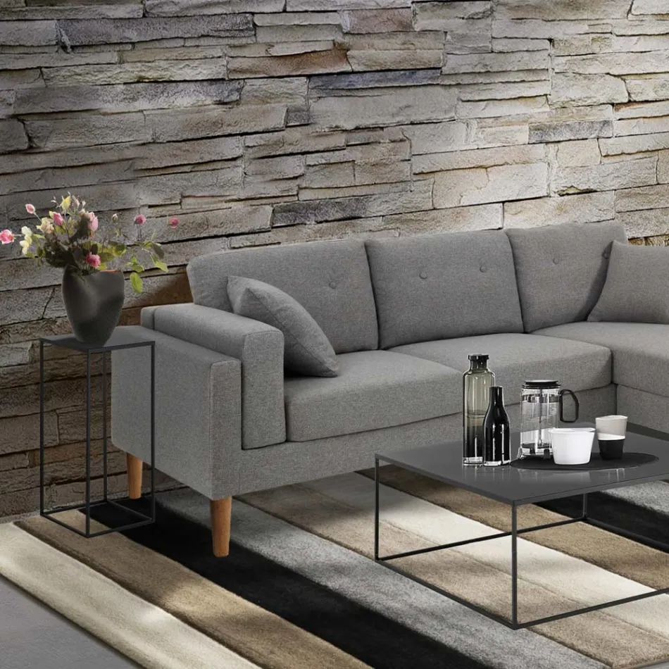 Masuta de cafea inalta din otel - Osmio Viadurini