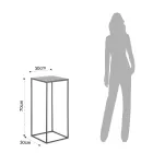 Masuta de cafea inalta din otel - Osmio Viadurini