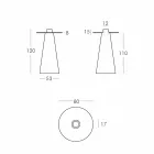 Placă de înaltă vârf (H120) din polietilenă și sticlă din Italia Viadurini