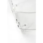 Noptieră de masă joasă în plexiglas transparent Made in Italy - Alamain Viadurini