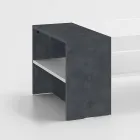 Masuta joasa de cafea pentru living din lemn alb 3 finisaje - Rames Viadurini