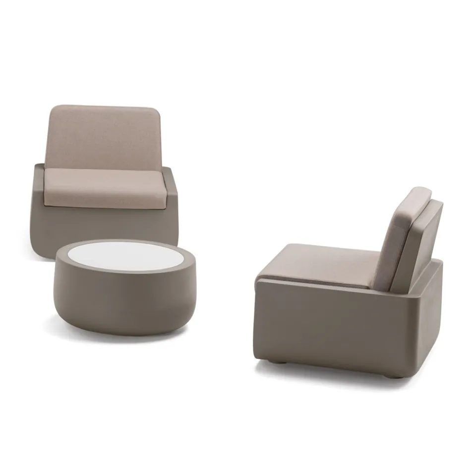 Masuta de cafea de exterior de design din HPL si polietilena Made in Italy - Belida Viadurini