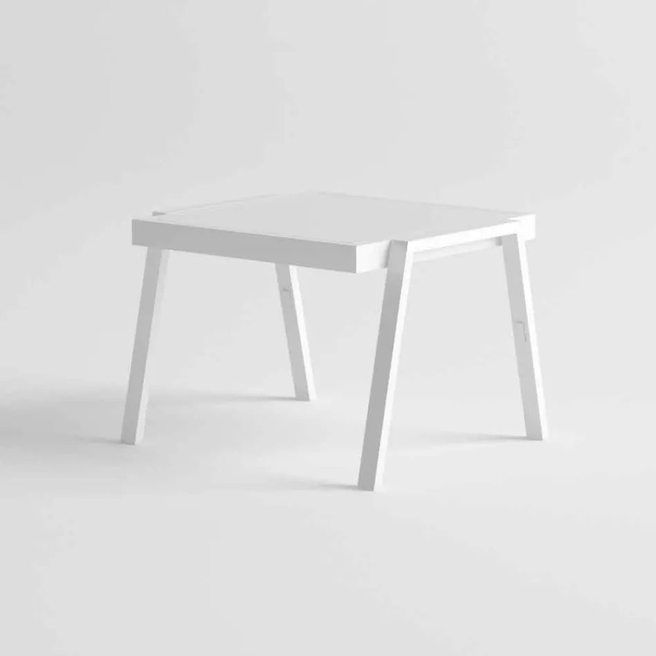 Masă de cafea modernă în exterior din aluminiu și laminat - Carmine2 Viadurini