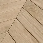 Masuta de cafea joasa de exterior din lemn de tec cu blat oval, Homemotion - Ricardo Viadurini