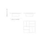 Masuta de cafea joasa de gradina cu blat din gresie Made in Italy - Bresson Viadurini