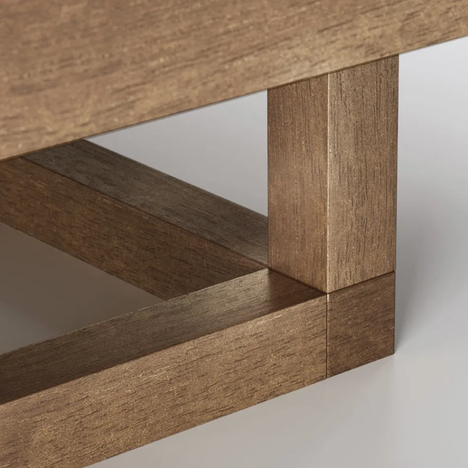 Masuta de cafea joasa de gradina cu blat din gresie Made in Italy - Bresson Viadurini