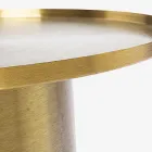 Masuta de cafea de design din otel placat cu alama - Kakta Viadurini