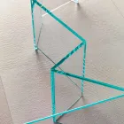 Măsuță de cafea joasă în sticlă extra-clară 2 dimensiuni Made in Italy - Aleatoriu Viadurini