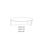 Masă de cafea Laris din sticlă bronzată cu un design rafinat, fabricată în Italia Viadurini