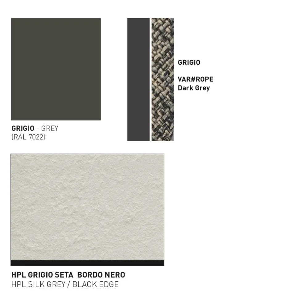 Blat de masă joasă Hpl sau ceramică Fabricat în Italia - Emmacross de Varaschin Viadurini