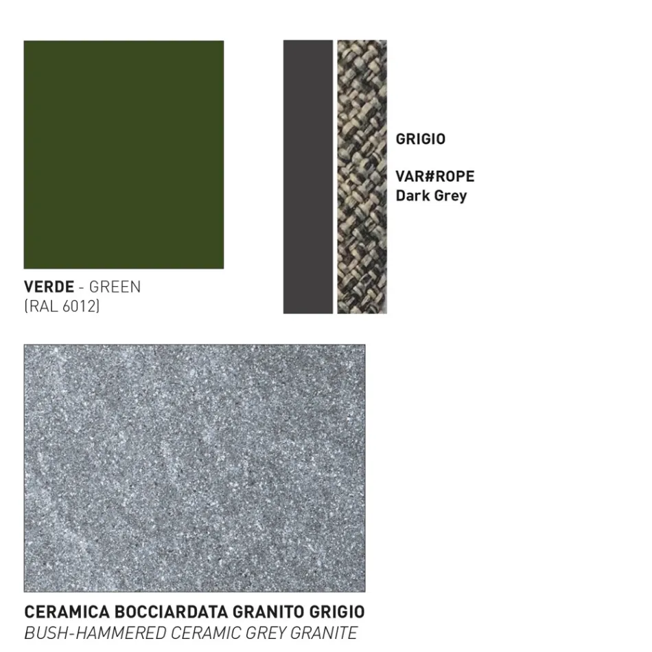 Masa joasa Blat Hpl sau Ceramica Made in Italy - Emmacross by Varaschin Viadurini