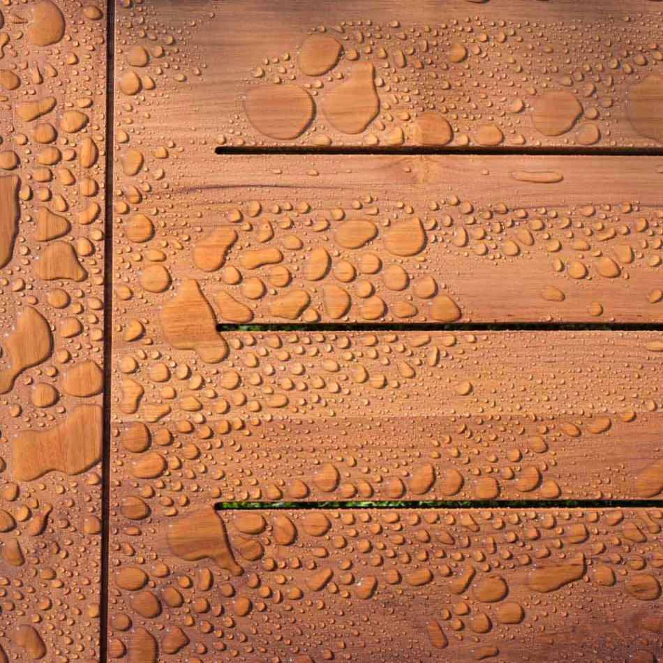 Măsuță de cafea mică pătrată pentru sufragerie în aer liber din lemn natural sau negru - Suzana Viadurini