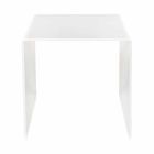 50x50cm de masă albă Terry Big design modern, realizat în Italia Viadurini