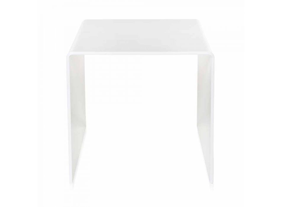50x50cm de masă albă Terry Big design modern, realizat în Italia