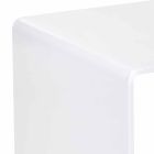 50x50cm de masă albă Terry Big design modern, realizat în Italia Viadurini