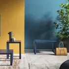 Masuta de cafea metalica cu design patrat in 2 dimensiuni - Josyane Viadurini