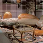 masuta de cafea din lemn și piele de design cocktail-uri, l.97xp.68 cm, Cecilia Viadurini