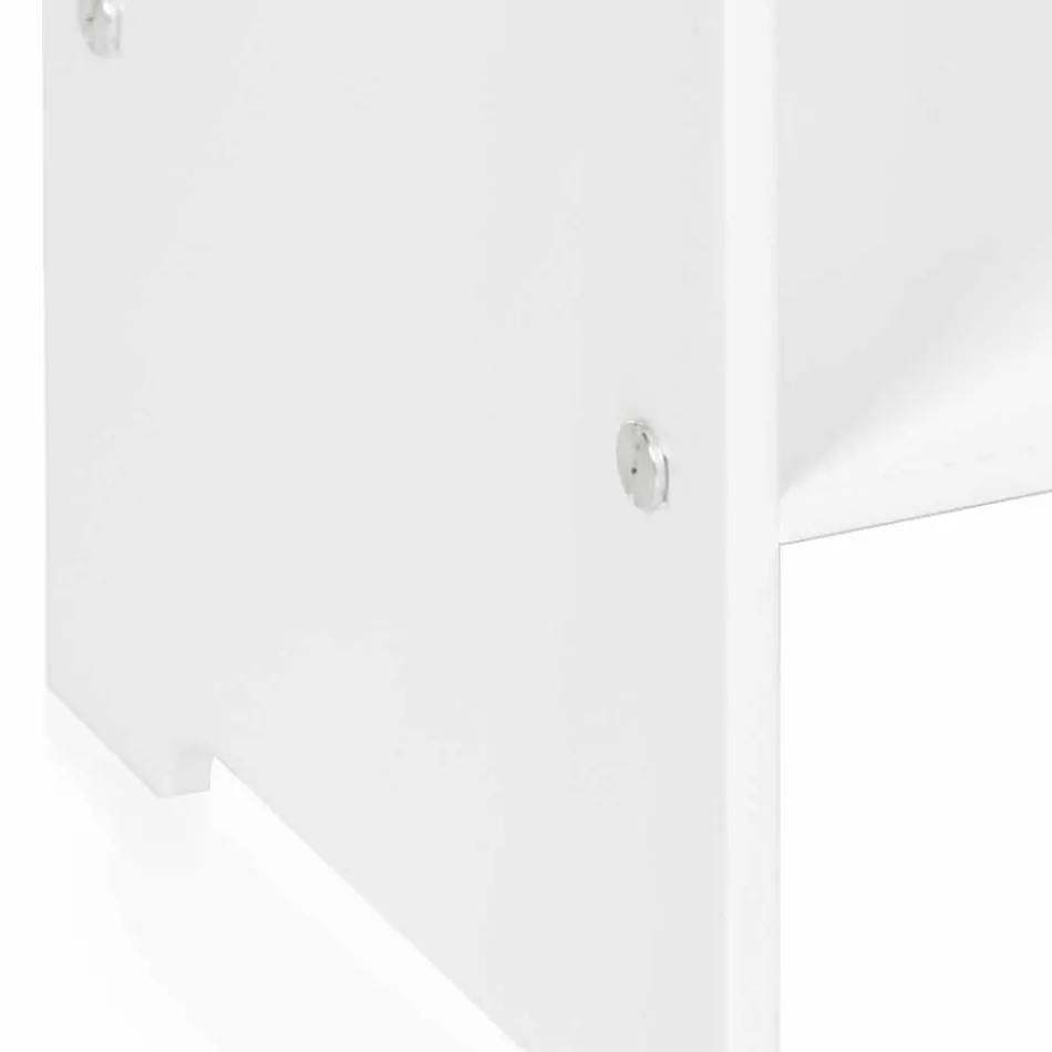 masuta de cafea / noptieră Mimi design modern alb, realizate în Italia Viadurini