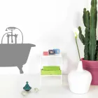 masuta de cafea / noptieră Mimi design modern alb, realizate în Italia Viadurini