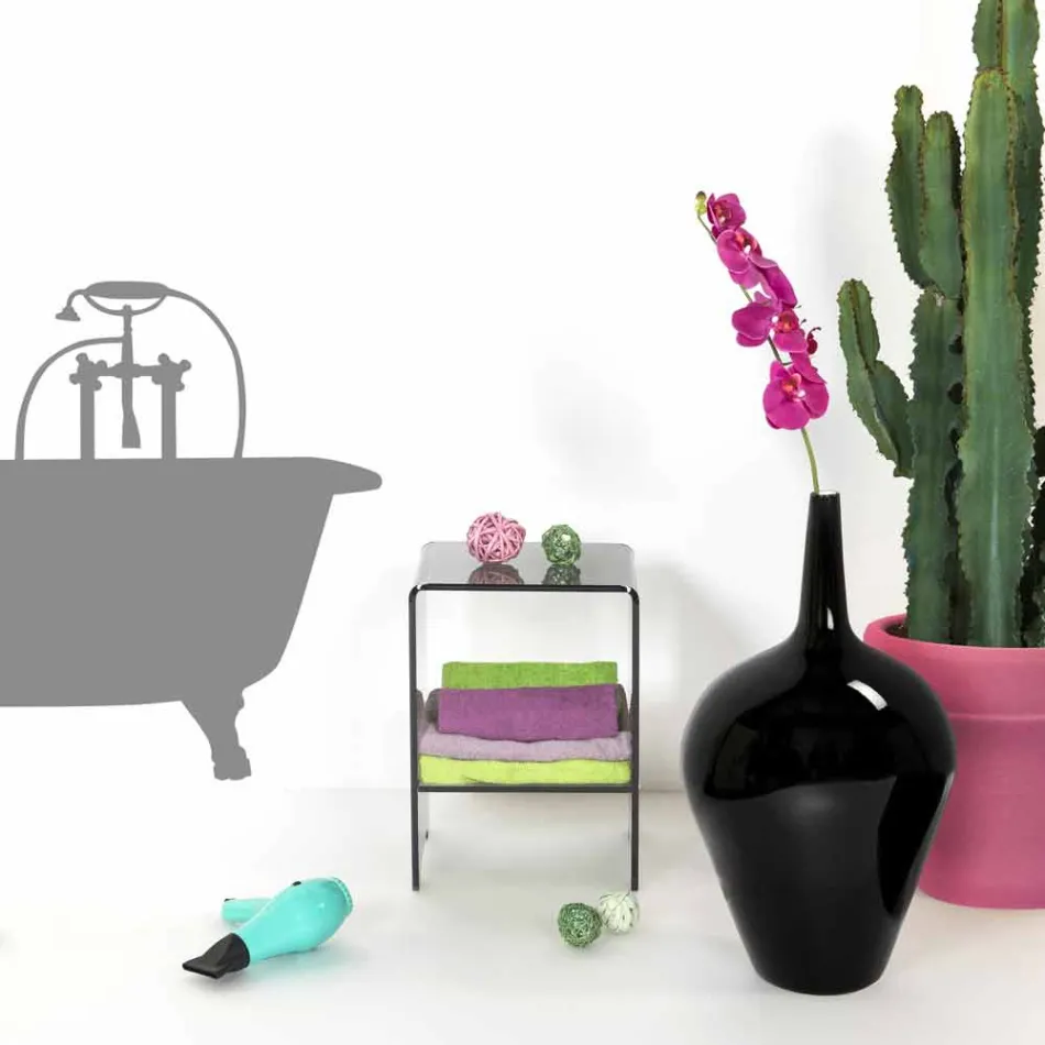 masuta de cafea / noptieră colorat design modern transparent Mimi, a făcut în Italia Viadurini