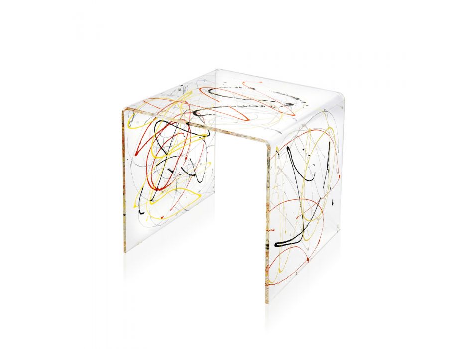 Noptieră în Plexiglas transparent și colorat 2 dimensiuni - Pelere Viadurini
