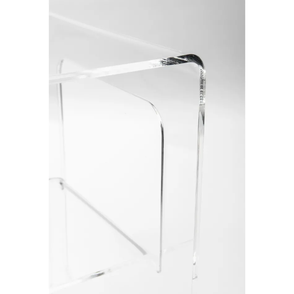 Noptiera din plexiglas transparent sau afumat Made in Italy - Lollao Viadurini