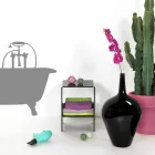 Tabelul / noptieră de design negru modern, Mimi, made in Italy Viadurini