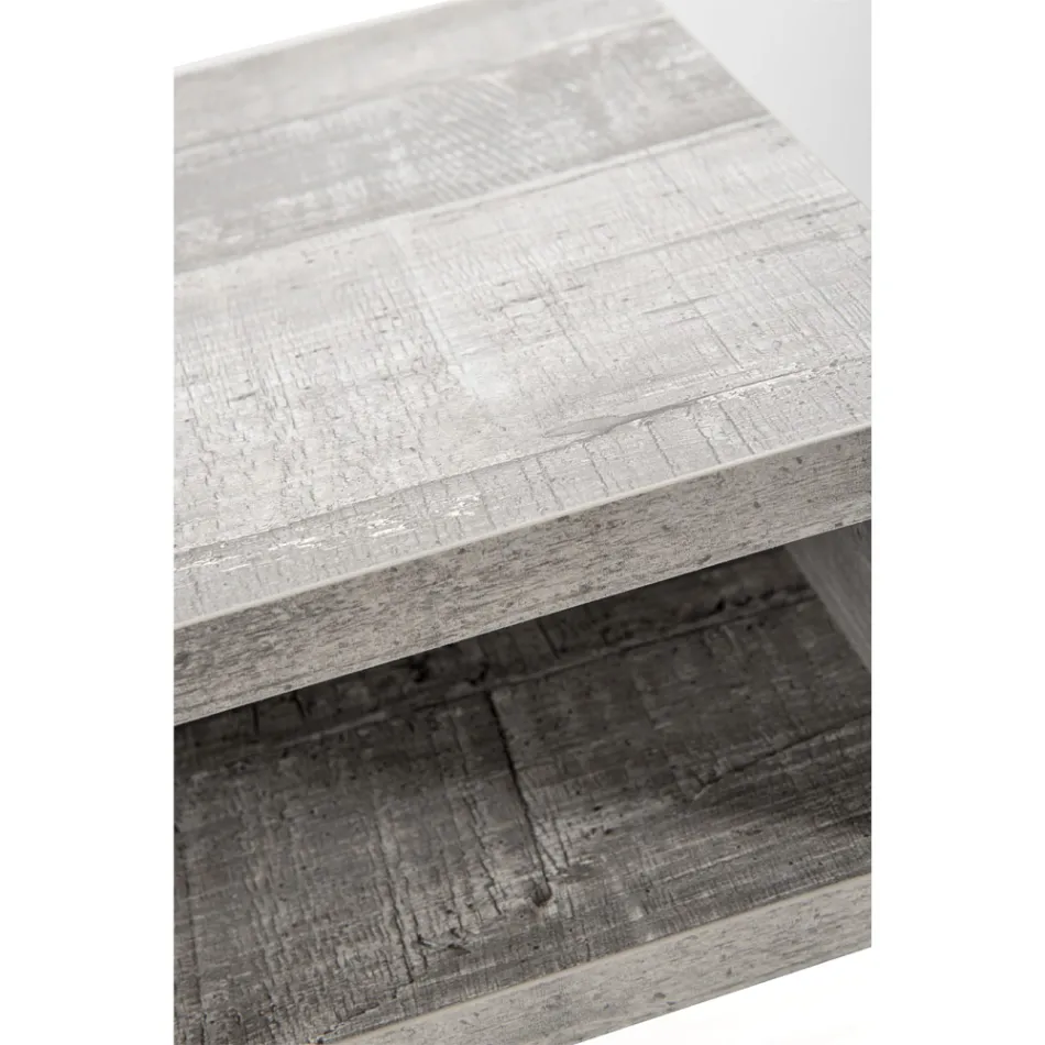 Noptieră reciclabilă în plexiglas transparent și lemn - Pascoli Viadurini