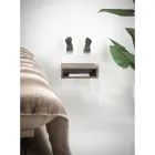 Noptieră reciclabilă în plexiglas transparent și lemn - Pascoli Viadurini