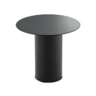 Masă de cafea cu bază metalică și blat oglindă sau sticlă Ø45 cm - Flaminia Viadurini