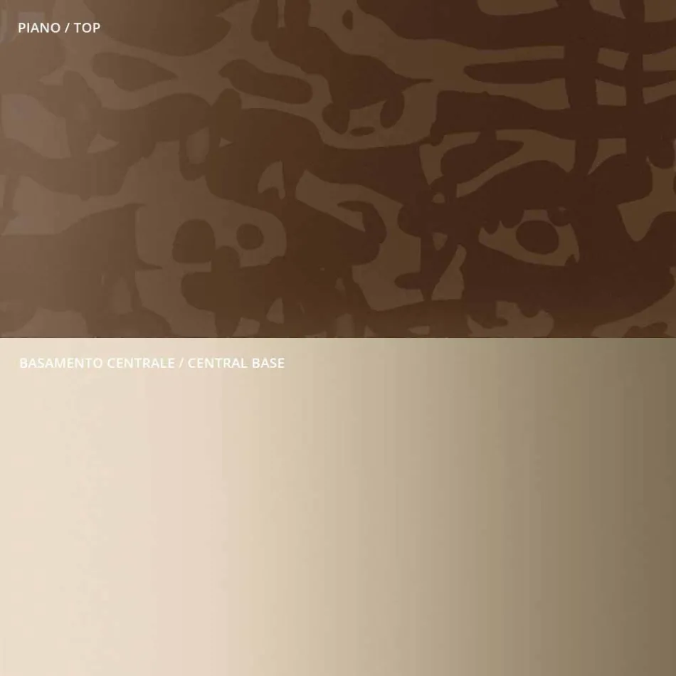 Masuta de cafea cu blat patrat din sticla sau metal Made in Italy - Anakin Viadurini