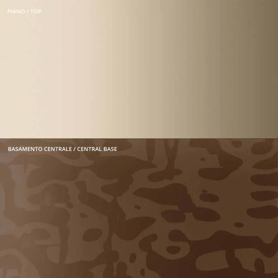 Masuta de cafea cu blat patrat din sticla sau metal Made in Italy - Anakin Viadurini