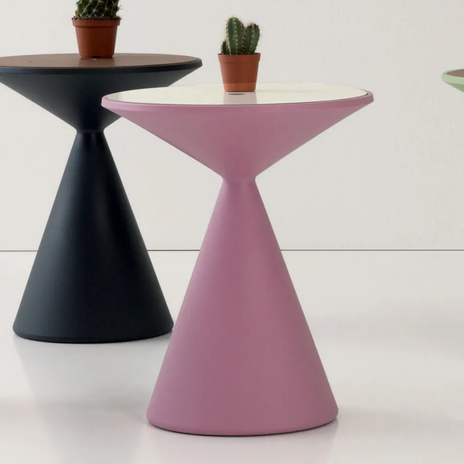 Container Masuta de Cafea pentru Sufragerie din Polietilena Made in Italy - Acuto Viadurini