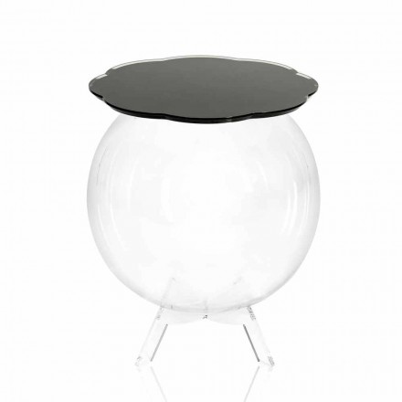 Masa de cafea / cutie neagră rotundă Biffy, design modern, realizat în Italia Viadurini