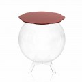 Cafea / roșu recipient rotund Biffy, design modern, realizate în Italia