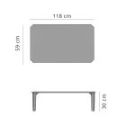 Masuta de cafea de gradina din Aluminiu si Gresie Top 7 Finisaje - Filomena Viadurini