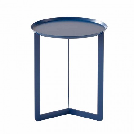 Măsuță rotundă de design pentru sufragerie din metal colorat - Stephane Viadurini