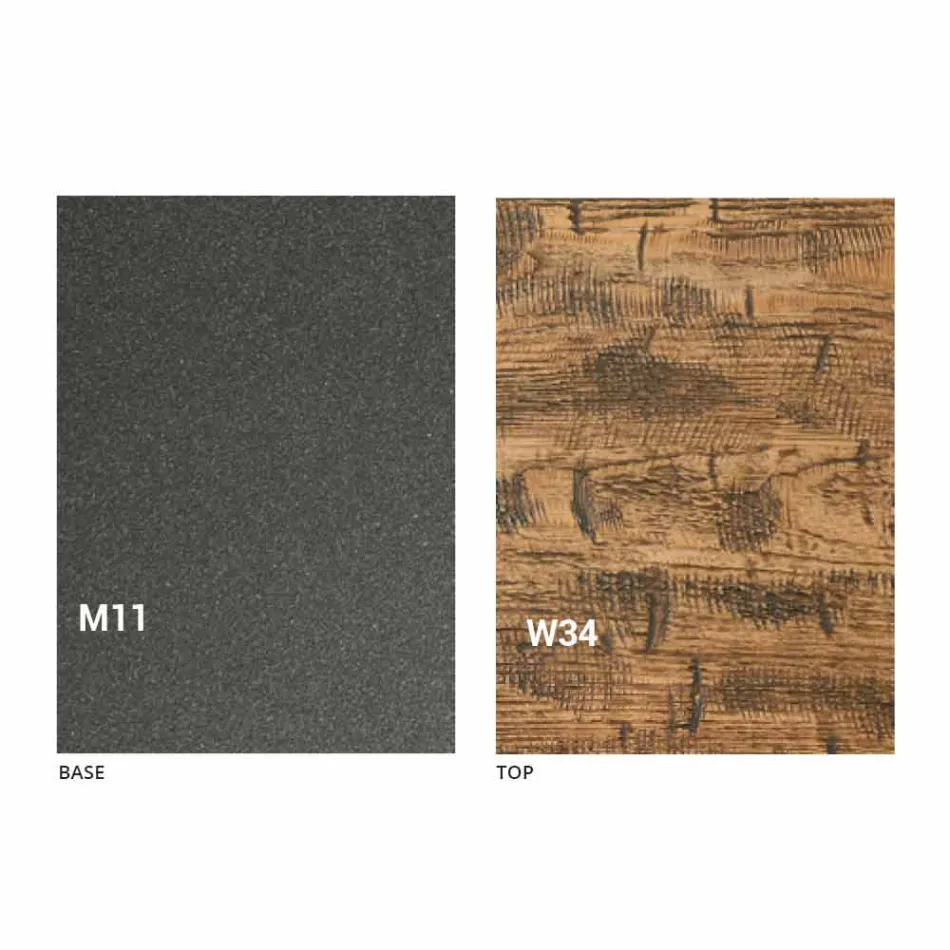 Masă de cafea cu design transformabil din lemn Made in Italy - Vincenzo Viadurini