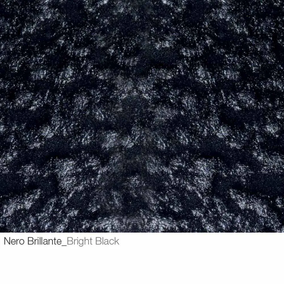 Masuta de cafea din cristal si metal forjat Made in Italy - Montebianco Viadurini