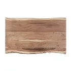 Masuta de cafea din lemn lucrat manual si otel Homemotion - Tancredi Viadurini