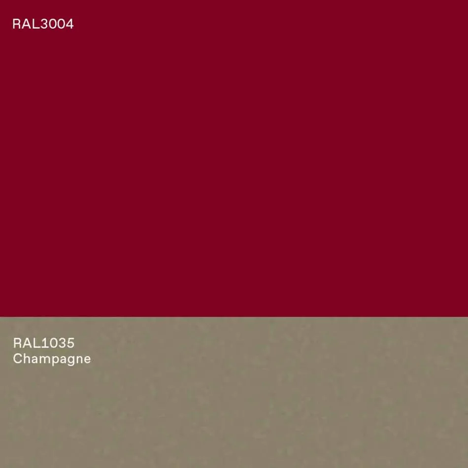 Masă de cafea modernă, cu design scăzut, albastru sau burgund cu inel - Lok Viadurini