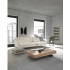 Masa de cafea moderna transformabila din lemn si metal Made in Italy - Fabio Viadurini