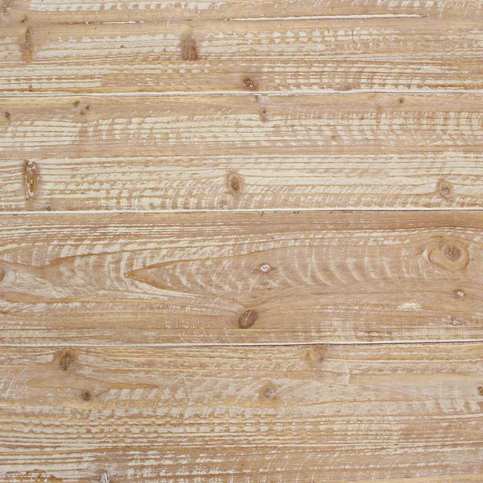 Masuta de cafea pentru living din lemn de brad si otel - Ilenia Viadurini