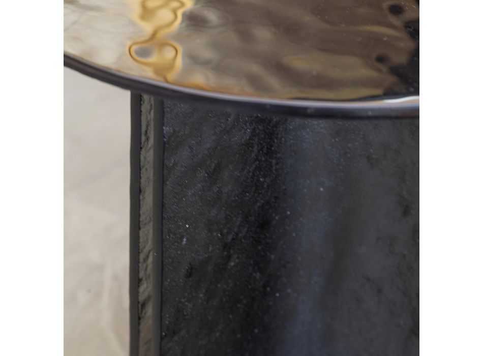 Masuta de cafea rotunda din sticla pentru design living 3 marimi - Imolao Viadurini